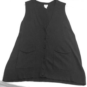 Chico's long black vest